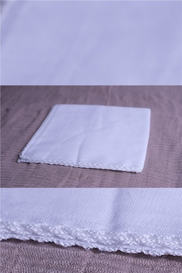 Beyaz 80x80 cm İç Tülbent Pamuklu 1007K_42 - 2
