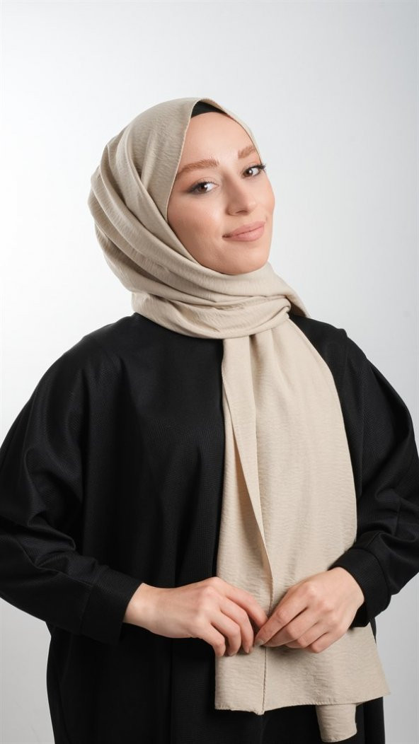 Bej Düz Klasik Şal Pamuk Caz Sade 202105_12