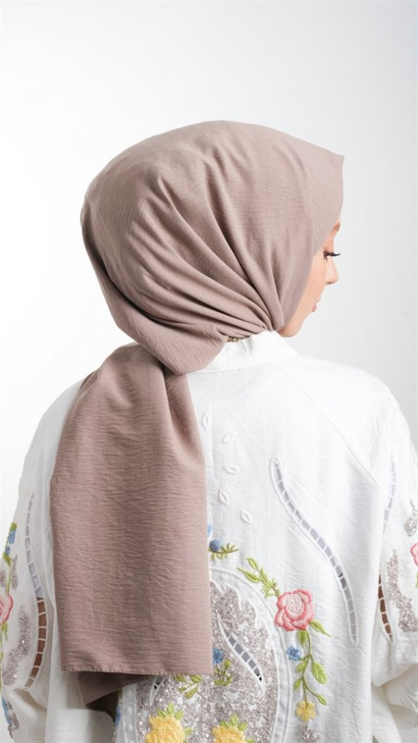 Vizon Düz Klasik Şal Pamuk Caz Sade 202105_10 - 3