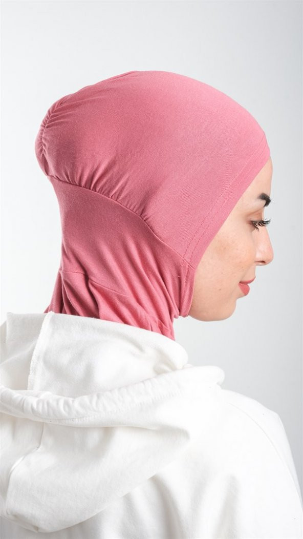 Violet Pratik Hazır Geçmeli Tesettür Bone Sandy Kumaş Spor Hijab 2113_21 - 2