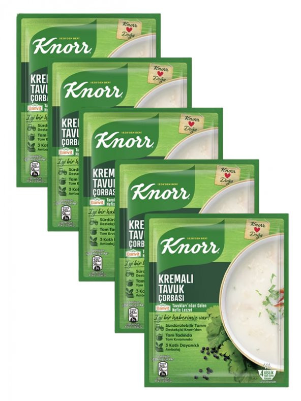 KREMALI TAVUK ÇORBA GRUBU, 5x72 gr