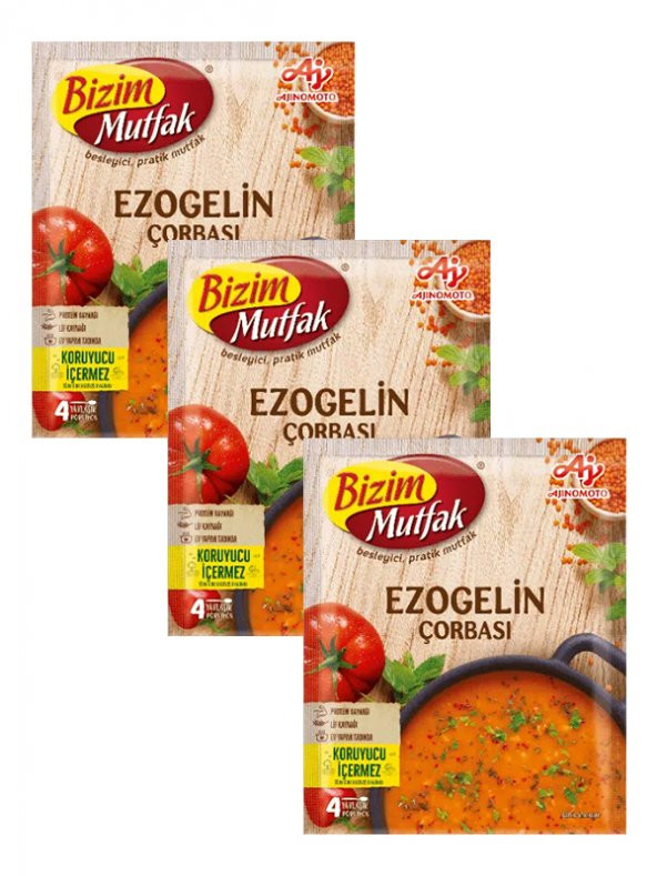 EZOGELİN ÇORBA SETİ, 3x65 gr