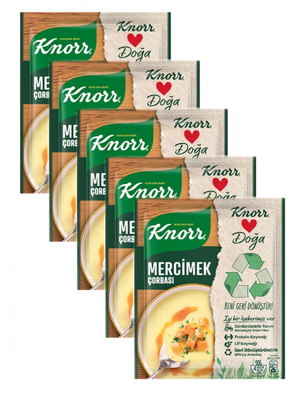 MERCİMEK ÇORBA GRUBU, 5x72 gr