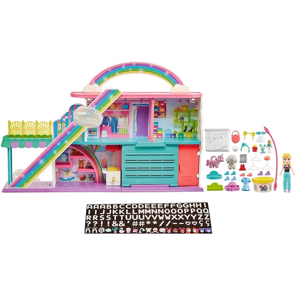Orjinal Polly Pocket Gökkuşağı Alışveriş Merkezi Polly Pocket 3 Katlı Alışveriş Merkezi - 2