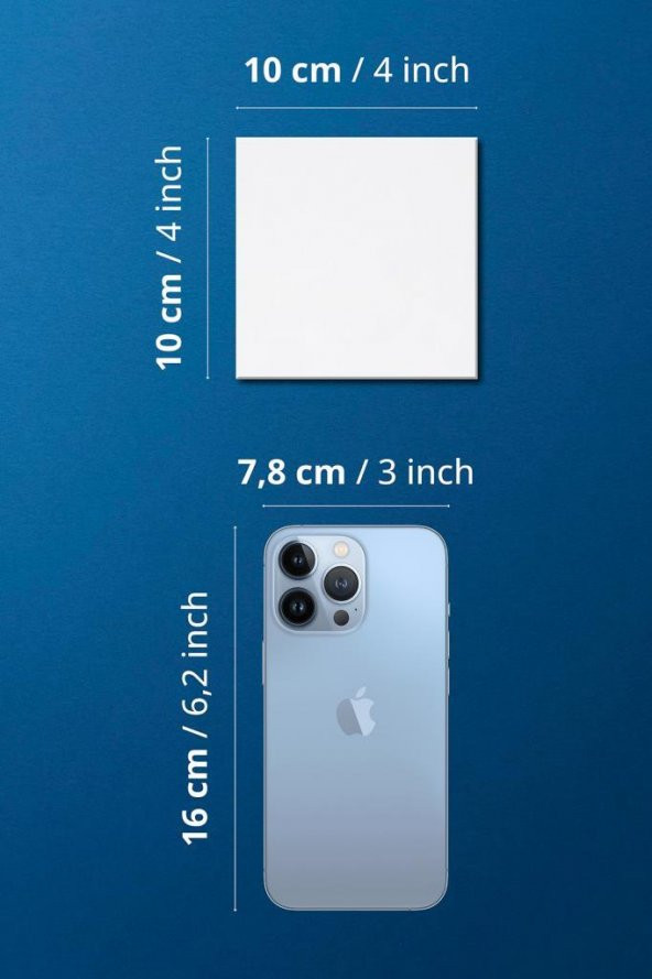 10x10 cm Pres Kompozit Tuval 9lu Set - 5