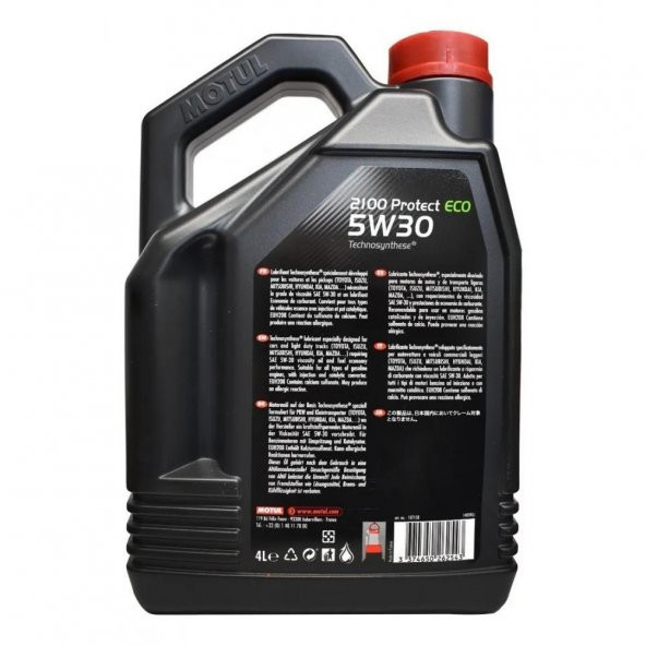 Motul 2100 Protect Eco 5W-30 4 Lt Benzinli Motor Yağı - 2