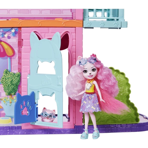 Orjinal Enchantimals Şehir Evi ve Kafe Oyun Seti 71cm - 3