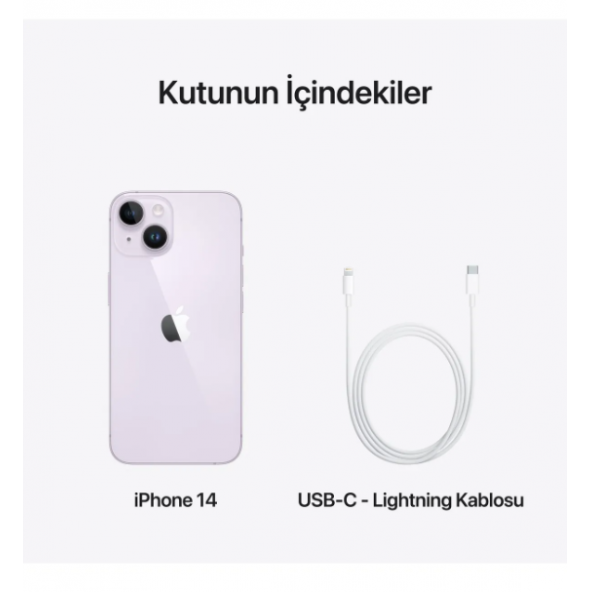 Apple iPhone 14 128 GB Mor (Apple Türkiye Garantili) - 4