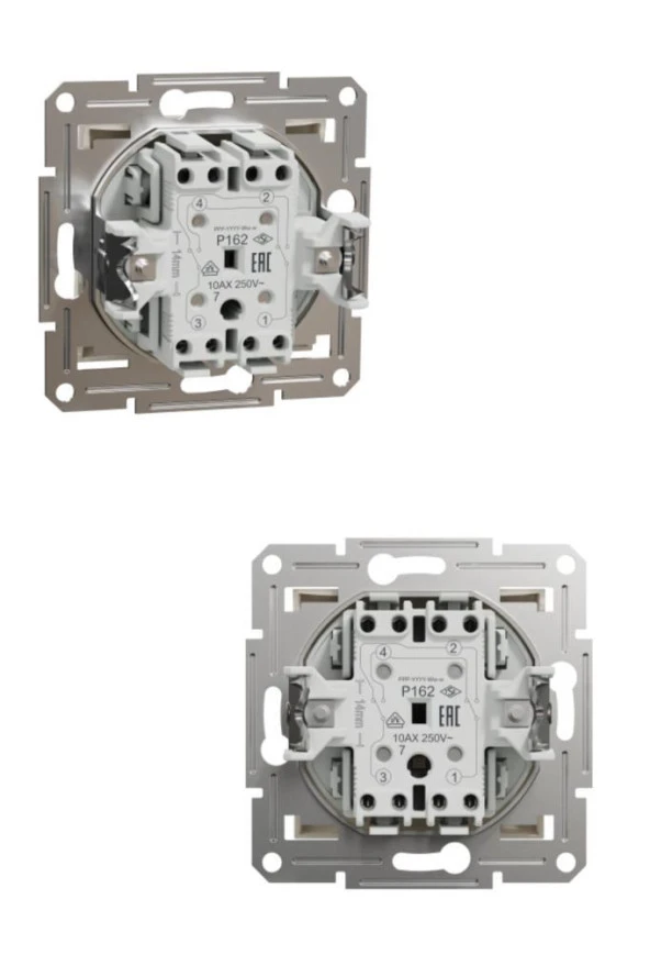 Schneider Asfora Krem Permütatör - Deviatör - Ara Vavien - Çerçeveli - Resim 2