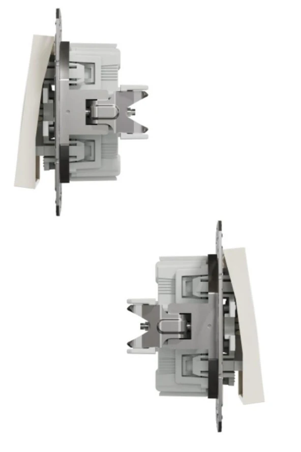 Schneider Asfora Krem Permütatör - Deviatör - Ara Vavien - Çerçeveli - Resim 4