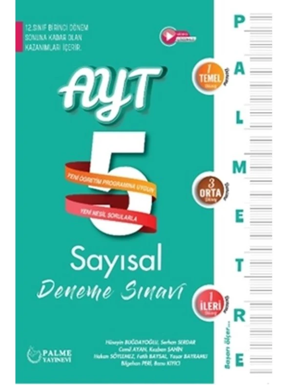PALME YKS AYT 5  DENEME SINAVI SAYISAL PALMETRE 1.DÖNEM