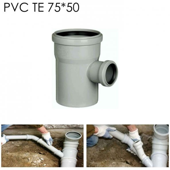 PVC Atık Su TE 7550-Binaların-Dairelerin atık su ve yağmur suyu tesisatlarında da kullanılır