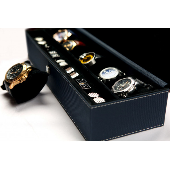 Adalinhome Deri Saat Aksesuar Kutusu Bej - Resim 3