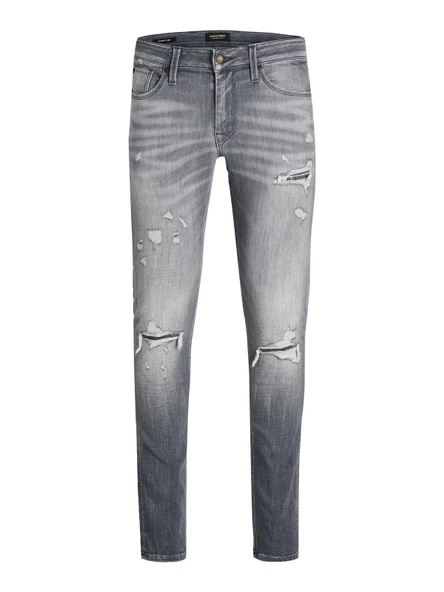 JACK JONES Liam Model Dar Kesim Gri Kot Pantolon 12229187