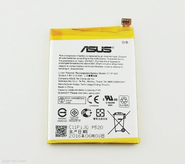 Asus Zenfone 2 ZE500CL Batarya Pil 100 Orjinal C11P1423