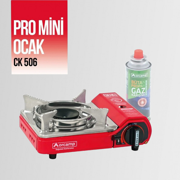 Ck-506 Orcamp Mini Tekli Kamp Ocak Çantalı Gaz Stop Emniyetli