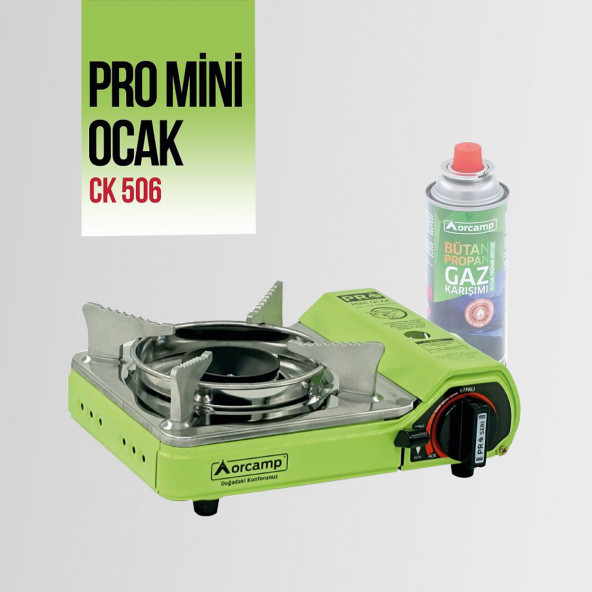 Ck-506 Orcamp Mini Tekli Kamp Ocak Çantalı Gaz Stop Emniyetli - 4