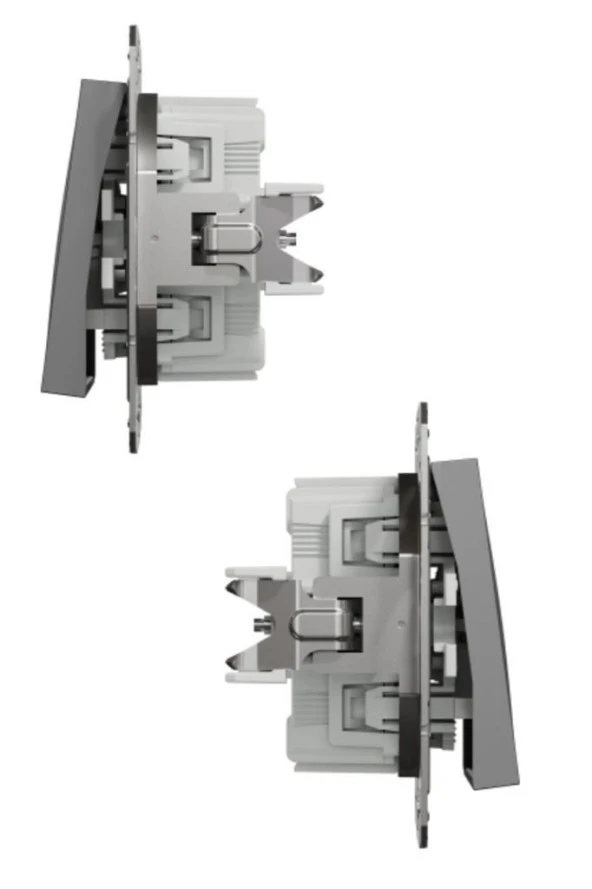 Schneider Asfora Antrasit Permütatör - Ara Vavien - Deviatör Çerçeveli - Resim 4