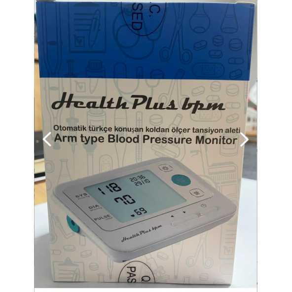 Health Plus Türkçe Konuşan Otomatik Koldan Tansiyon Aleti YK-BPA4