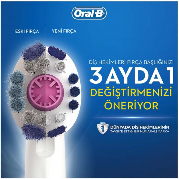 Oral-B Pro 750 Şarj Edilebilir Diş Fırçası Seyahat Kabı Hediyeli Pembe - 2