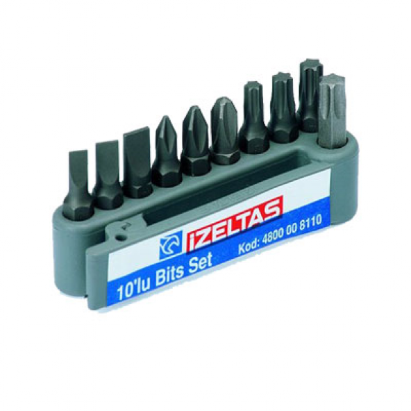 İzeltaş 10´lu Bits Uç Seti 25mm 4800008110