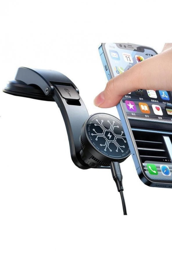 Ch-2130 Manyetik Wireless Araç Tutucu-siyah - 2