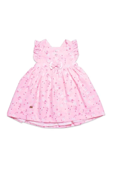 Patik Bandana Çorap Külot Kız Bayramlık Elbise Kutulu 5'li Set Pembe 11727 - 5