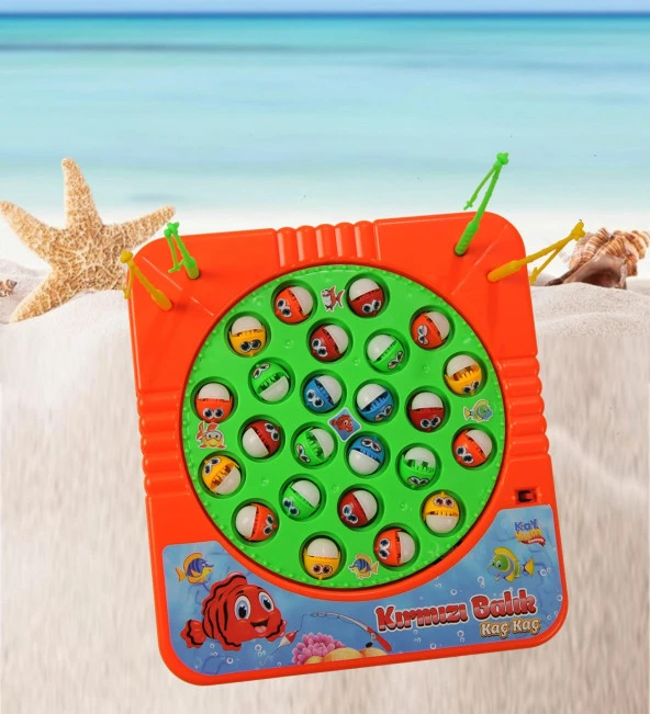 Pilli, Müzikli Balık Yakalama Oyunu 24 Balık 4 Oltalı - Orta Boy - 3