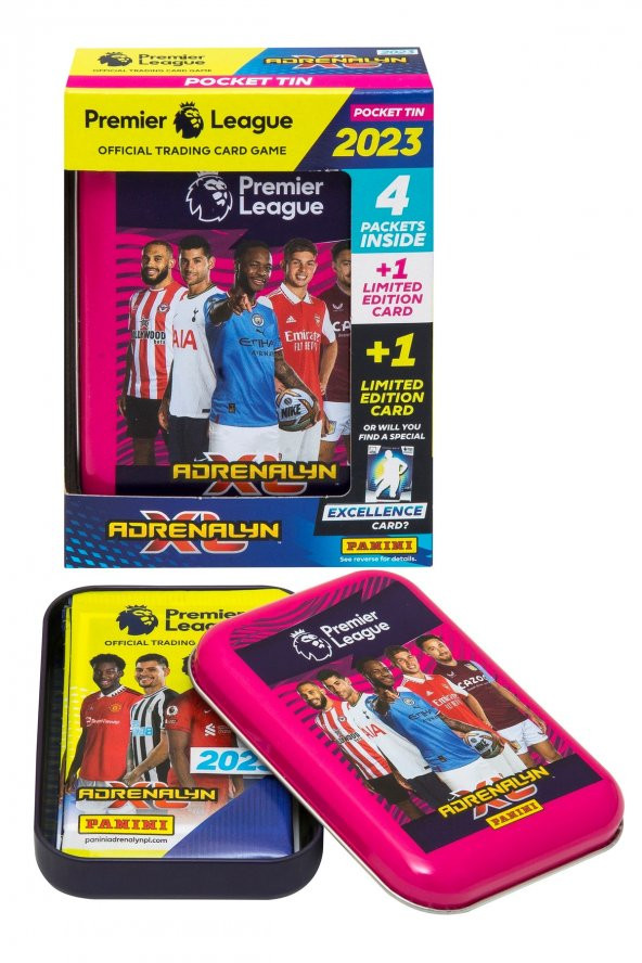Adrenalyn Premier League 2022-23 Tin Box Kırmızı Kutu