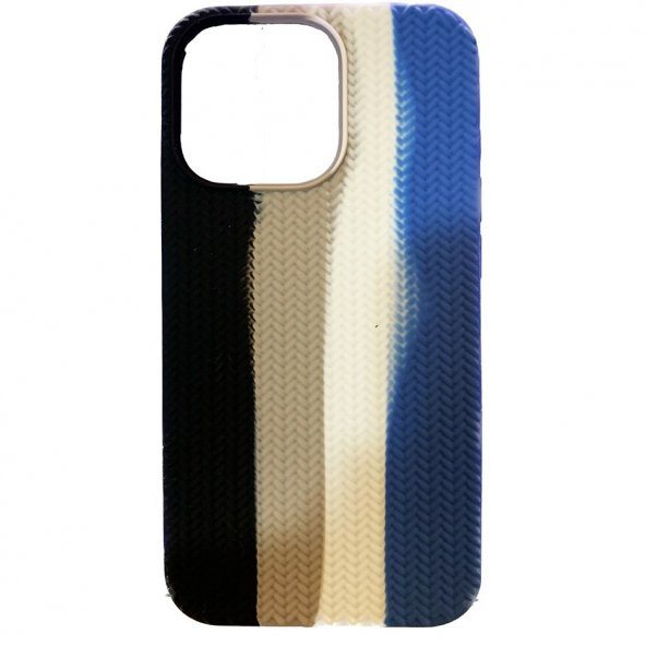 İphone 12 - 12 Pro Renkli Gökkuşağı - Colorful - Silikon Kılıf - Resim 10