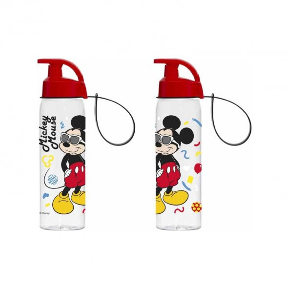 Disney Mickey Mouse Lisanslı 500ml Su Matarası Suluk (BPA içermez)