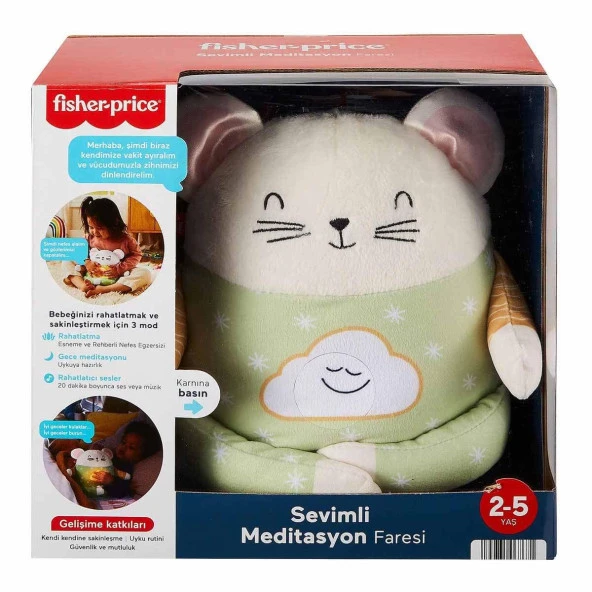 Fisher-Price Sevimli Meditasyon Faresi Türkçe Seri Rahatlatıcı Sesleri Meditasyon Rehberi Müzikli - 6