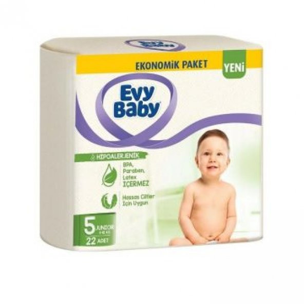 Evy Baby Bebek Bezi 5 Beden Junior 22 Adet - 1