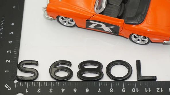 DK Tuning S680L Maybach Bagaj Siyah ABS Yazı Logo Arma - 2
