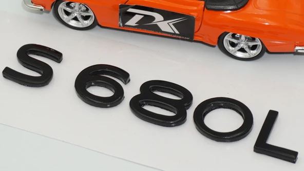 DK Tuning S680L Maybach Bagaj Siyah ABS Yazı Logo Arma - 4