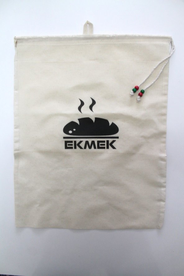 Büyük Boy Sıcak Ekmek  Baskılı Askılı Büzgülü Ekmek Torbası 50x40cm - 2