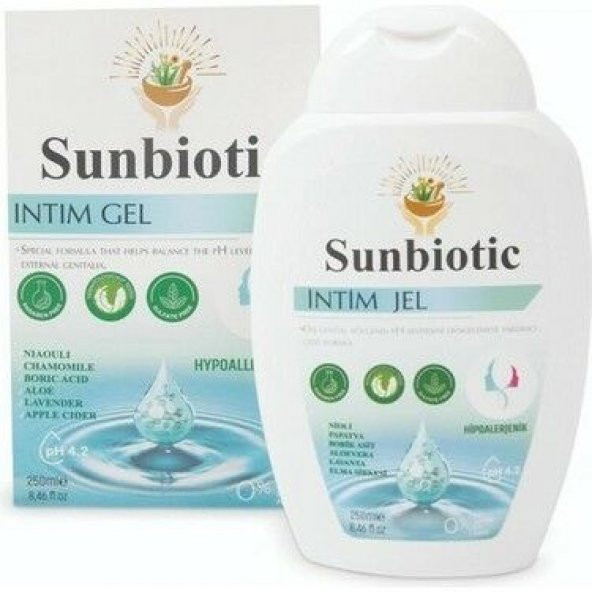 Sunbiotic Hipoalerjenik İntim Jel 250 ml