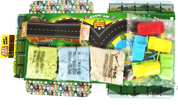 Dede Art Craft Kinetik Kum 750 gr Arabalar Seti 4639 - 2