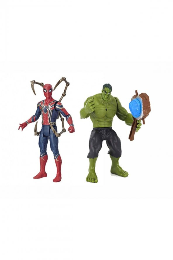 Yenilmezler Aksiyon Figür Oyuncak Spiderman & Hulk