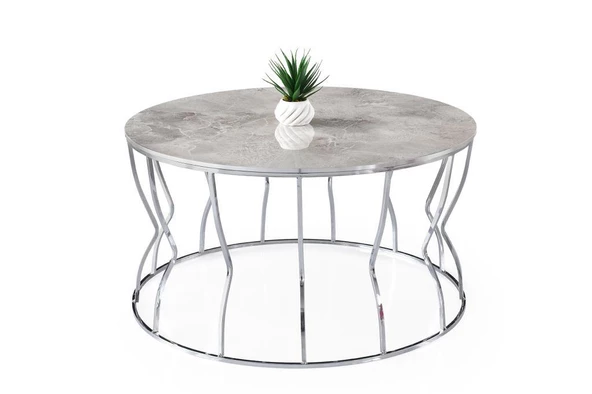 Lale Metal Orta Sehpa 80x43cm - 4