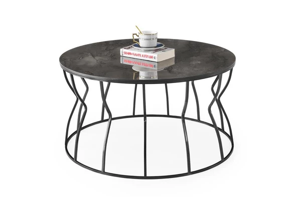 Lale Metal Orta Sehpa 80x43cm - 2