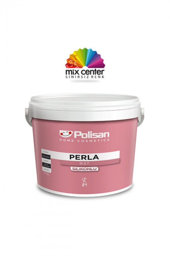 Polisan Perla Silikonlu Mat Iç Cephe Boyası 20 Kg 12,5 Lt Mutlu Mavi