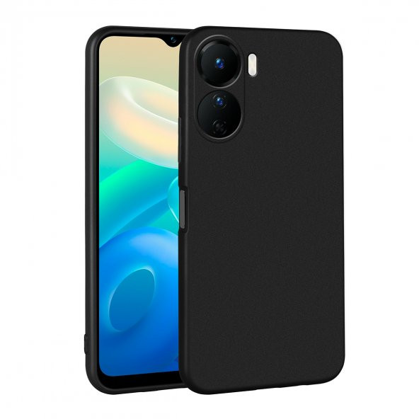 Vivo Y16 Kılıf  Yumuşak Dokulu Kamera Korumalı Premium Silikon Kılıf PRM