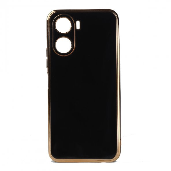 Vivo Y16 Kılıf Parlak Detaylı Kamera Korumalı Bark Silikon Kılıf