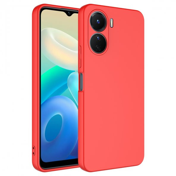 Vivo Y16 Kılıf Lansman İçi Kadife Kamera Korumalı Nano Silikon Kılıf - Resim 6