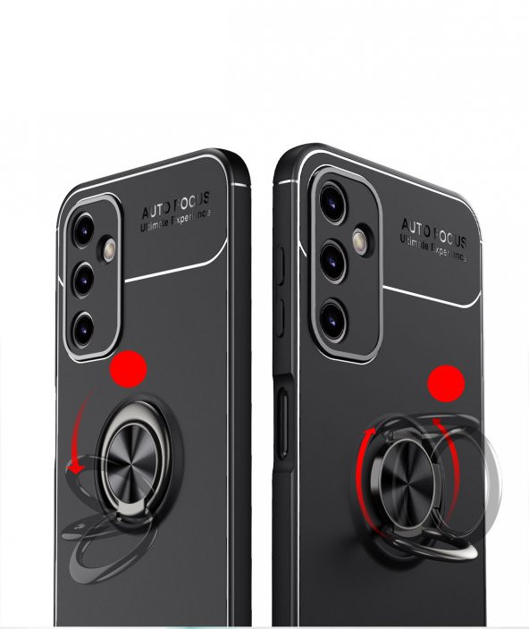 Samsung Galaxy A54 Kılıf Yüzüklü Kamera Korumalı Range Silikon Kılıf - Resim 5