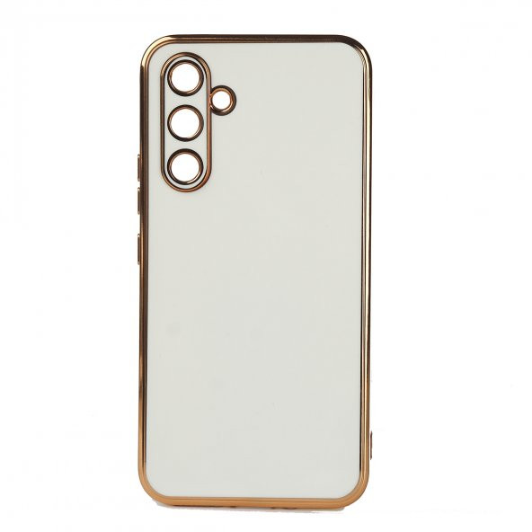Samsung Galaxy A14 Kılıf Parlak Detaylı Kamera Korumalı Bark Silikon Kılıf - 6