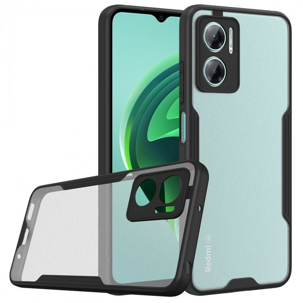 Xiaomi Redmi Note 11E Kılıf Kamera Korumalı Arkası Mat Platin Silikon Kılıf - 1