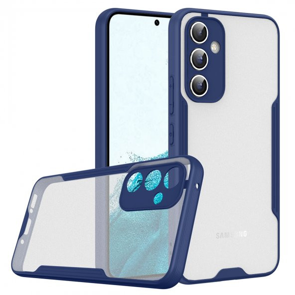 Samsung Galaxy A34 Kılıf Kamera Korumalı Arkası Mat Platin Silikon Kılıf - 2