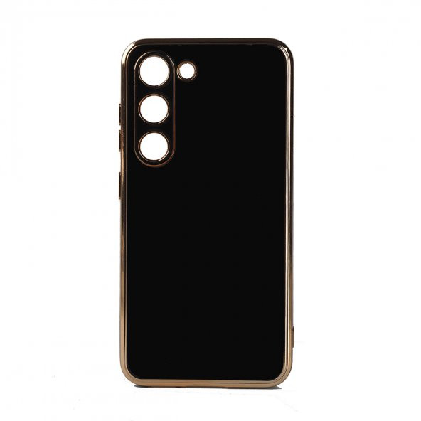 Samsung Galaxy S23 Kılıf Parlak Detaylı Kamera Korumalı Bark Silikon Kılıf - 1